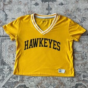 Under Armour Cropped Iowa Hawkeyes Tee